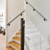 Patioer Handrail Brackets Heavy Duty Steel Square Hand Rail Bracket