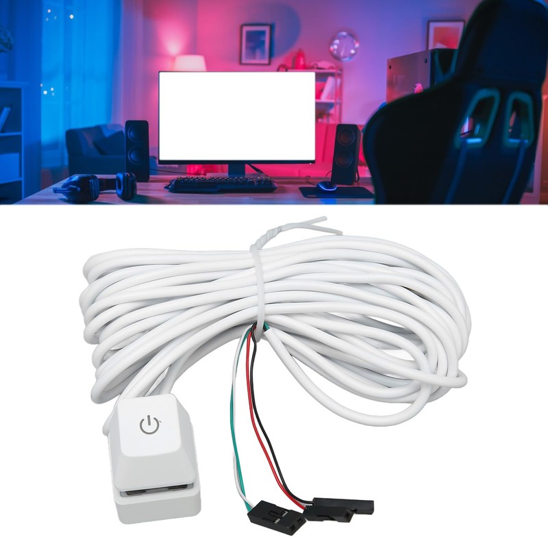 Desktop Computer PC Power Button Switch, Mechanical Key External Desktop