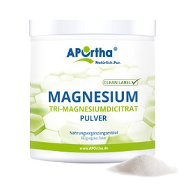Aportha Magnesium Citrate – Trimagnes Vegan Powder Iumdi Citrate – 400 g