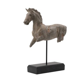 A&B Home Antique-Style Horse Statue On Stand 14x4.5x17