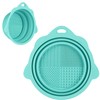 Makeup Brush Cleaner, Etercycle Foldable Silicone Brush Cleaner Bowl Srubber,