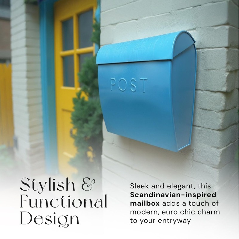 NACH Wall Mount Mailboxes for Outside, 12.75 x 10.75 x