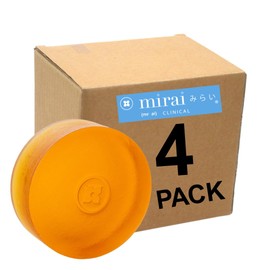 MIRAI MIRAI Clinical Persimmon Soap Bar for Body Odor (Pack of 4 C 100g Each) C Eliminates Nonenal Aging Odor - Deodorizing and Purifying, Japanese Natural Body Odor Soap - Gentle on All Skin Types