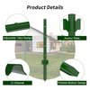 Fence Posts 7 Feet, Pack of 10, 3-4-5-6-7Ft Heavy Duty