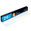 Enbrighten 24 inch Hardwired Under Cabinet Lights, 1620 Lumens, Five