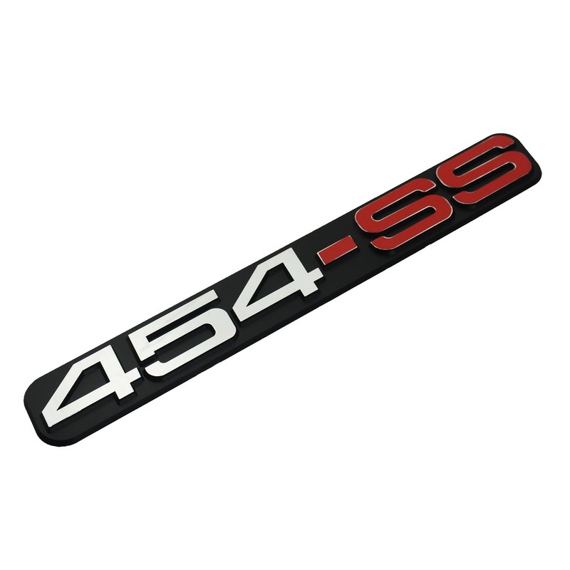 2Pack 454 SS Door Emblem 3D Badge Sticker Grille Nameplate