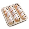 BSDLZCH Durable Carbon Steel Baguette Baking Molds, Nonstick French Bread
