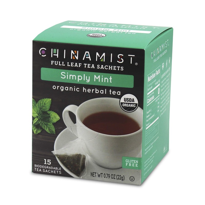 China Mist - Simply Mint Herbal Full Leaf Tea Sachet,