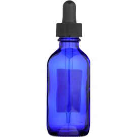 Whole Foods Market, Blue Glass Bottle with Dropper Cap, 2 Fl Oz