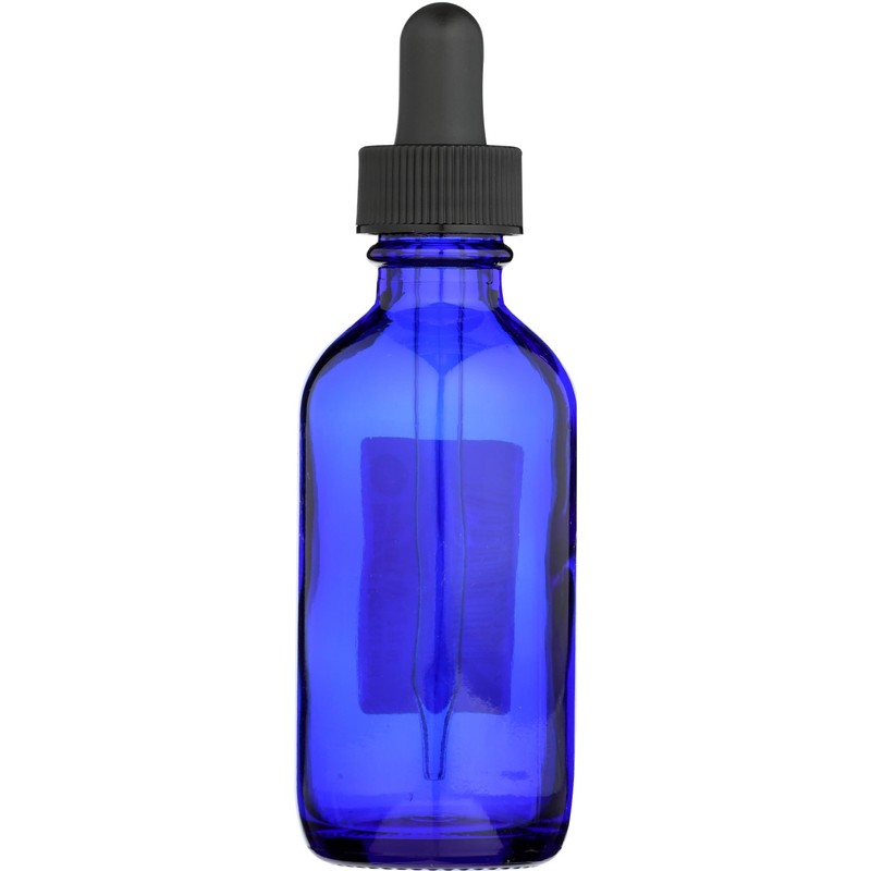 Whole Foods Market, Blue Glass Bottle with Dropper Cap, 2