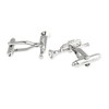 CIFIDET Silver Trumpet Cuff Links Fashion Men Shirt Cufflinks With