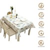 ZQSFPK 5Pcs Wipe Clean Pvc Tablecloth,137 * 180cm Leaves Pattern