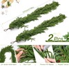 2PCS 9FT Norfolk Pine Garland, Christmas Artificial Faux Greenery Garland