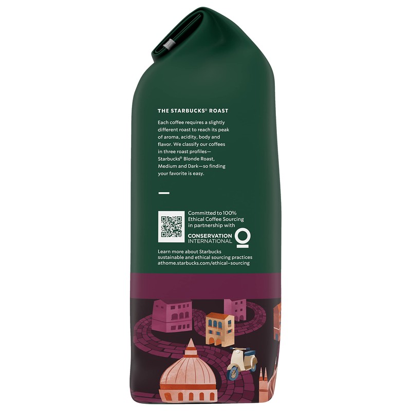 Starbucks Ground Coffee, Italian Roast, Dark Roast Coffee, Notes of
