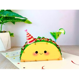 SENDAPOP Funny Taco Birthday Card, Funny Birthday Card for Boyfriend, Husband, Men, Pop Up Adult Birthday Cards, Humourous Birthday Cards for Him