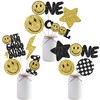 12pcs Glitter One Happy Dude Party Centerpiece Sticks One Happy