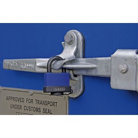 ABUS 50677 80mm Stainless Steel Long Shackle Brass Padlock with 6402 Alike Keyed
