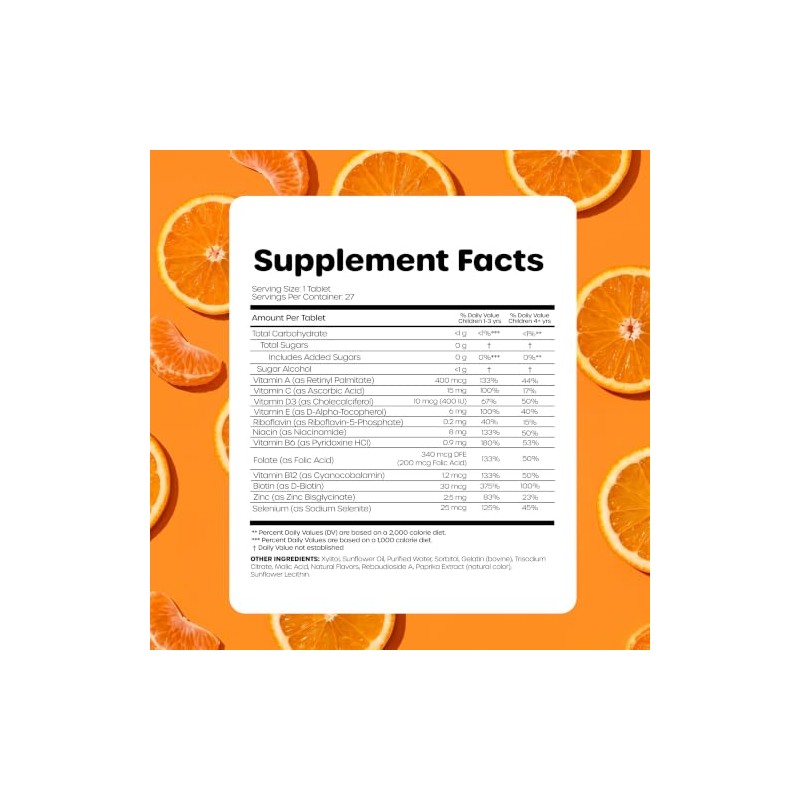 ChildLife | Multi Vitamin SoftChew Gummies® 27 Tablets Natural Orange