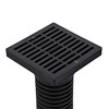 NDS 640 Square Grate with Low-Profile Adapter Fits 3 in.