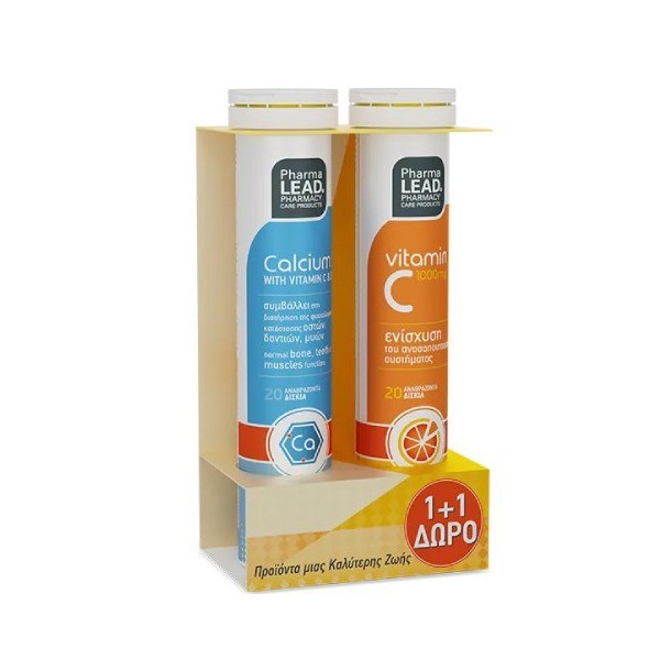 Pharma Lead 1+1 FREE Pharmalead Calcium with Vitamin C &