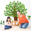 Whaline 111Pcs St. Patrick's Day Shamrock Tree Cutout Spring Classroom