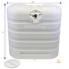 Flame King Dual 30LB LP Propane Tank Light Plastic Heavy
