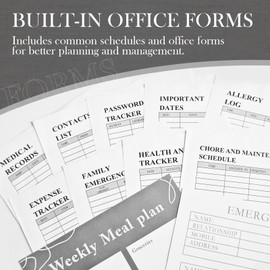 Document Organizer Folio, in Case i Go Missing Binder, if i Die, Important Document Organizer, Important Document Folder with Labels Pockets, Birth Certificates Social Security Cards Passport (Yellow)