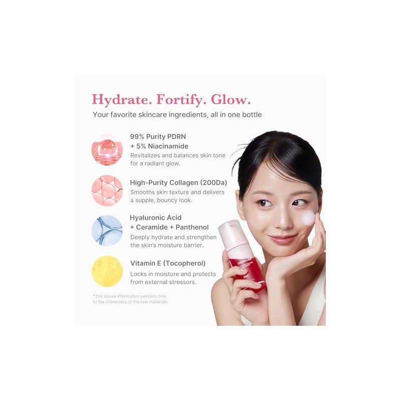 medicube PDRN Pink Collagen Bubble Serum | Bubble-to-Glow Firming Serum