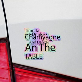 Holographic Decal Stickers of Dance On The Table Premium Waterproof Vinyl Decal Stickers for Laptop Phone Accessory Helmet Car Window Mug Tuber Cup Door Wall Decoration NVCVER3g24831HO