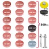 Senmai Tools Pack of 360 Sanding Discs 50 mm Velcro