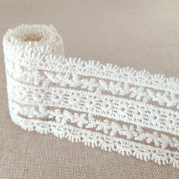 2 Meters Embroidery Lace Trim Ribbon for DIY Craft Sewing