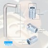 Zocipro Pack of 60 wooden screw-in nuts, M10 x 25,