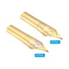 PATIKIL 0.5-0.7mm Line Width Fountain Pen Nib Replacement, 10 Pack