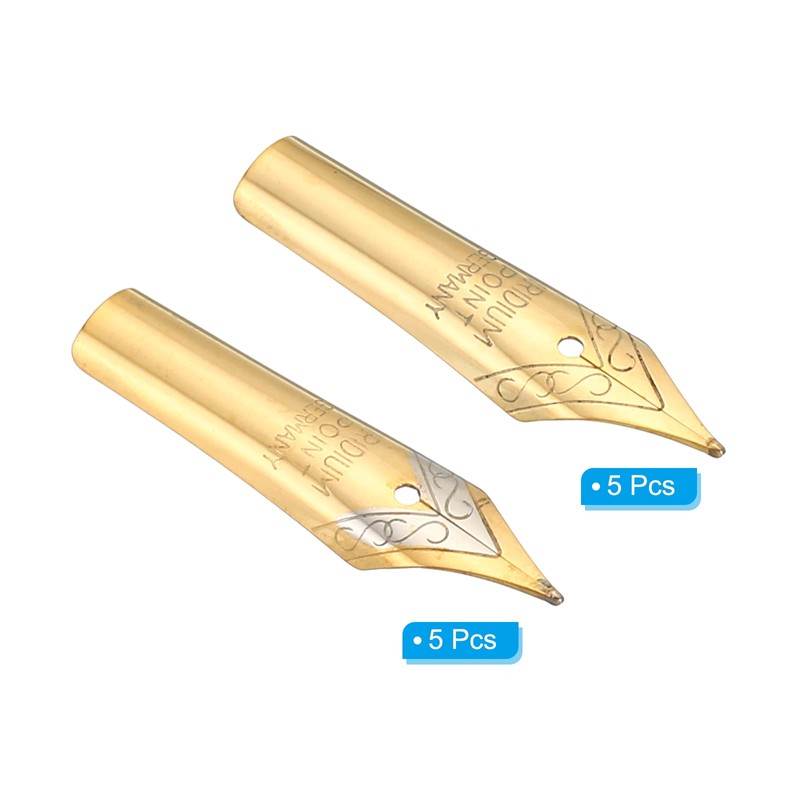 PATIKIL 0.5-0.7mm Line Width Fountain Pen Nib Replacement, 10 Pack