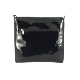 LONI Womens Cool Synthetic Patent Leather Crossbody Shoulder Bag Medium Size Handbag