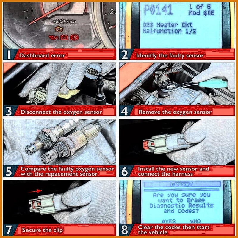 Automotive-leader 670031348 Downstream Left Oxygen O2 Sensor Lambda Sensor Replacement
