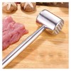 Meat Hammer, Meat Gratula, Round, Safe, Rustproof, Stainless Steel, Double-Sided