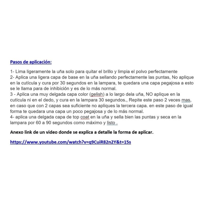 Rj Kit Gel Semipermanente+pulidor+lampara Uv/led 48w+base+top