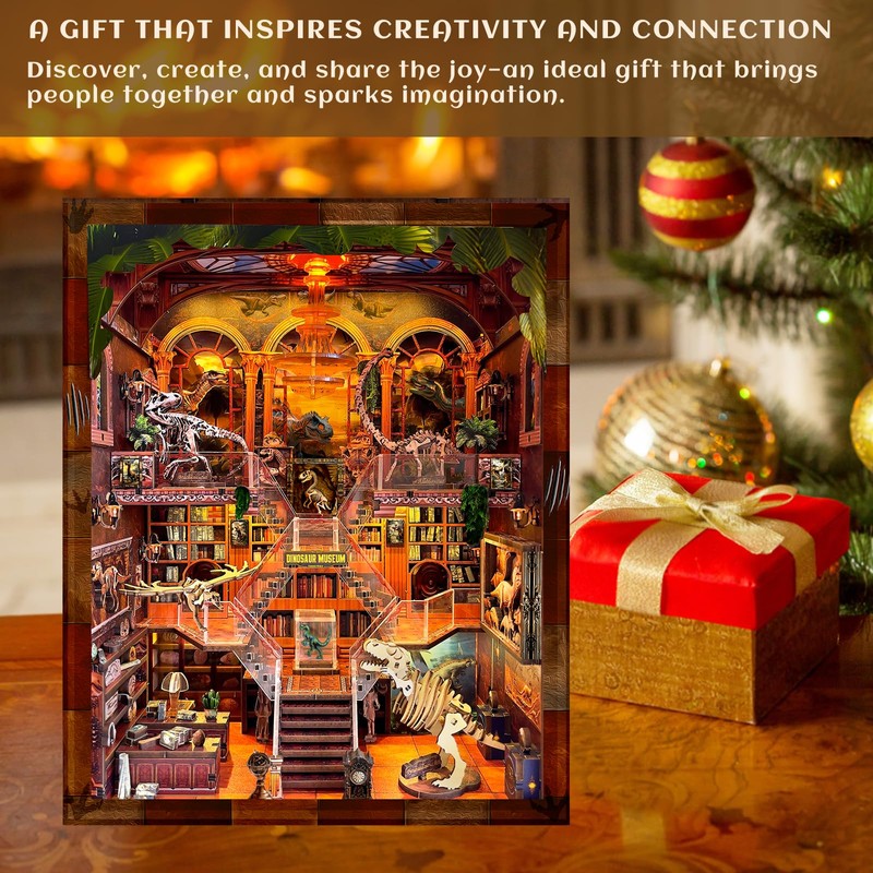 Book Nook Kit - DIY 3D Wooden Puzzle Miniature House