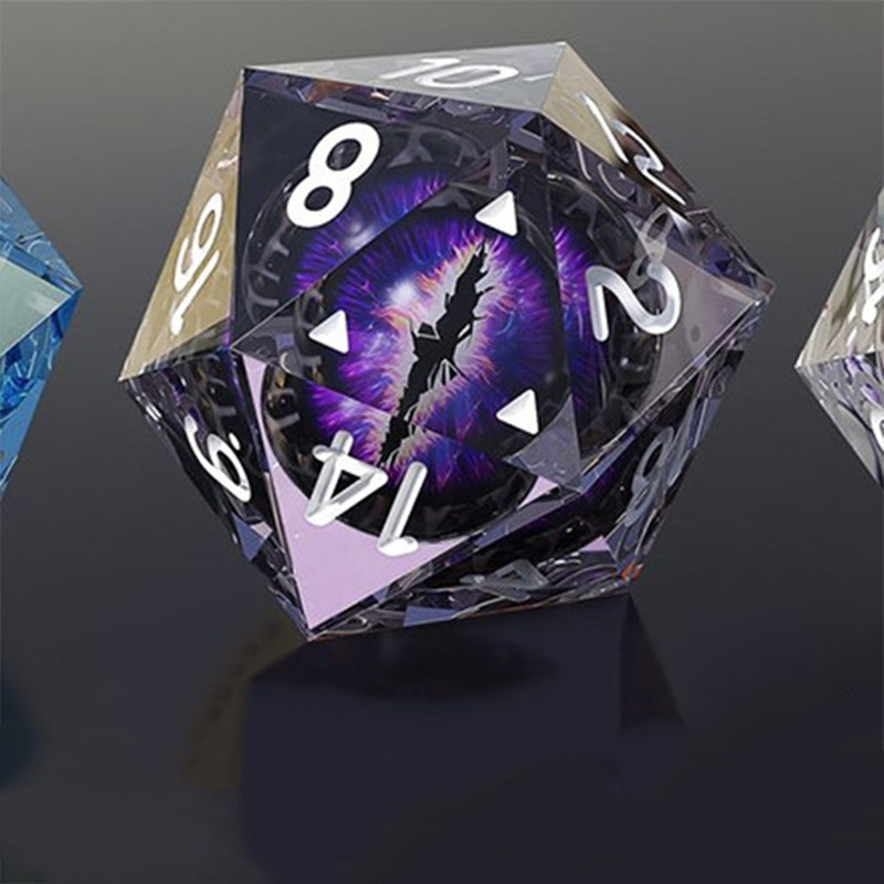 Polyhedral Dice Resin Play Dice Poker Party Game Toy Table
