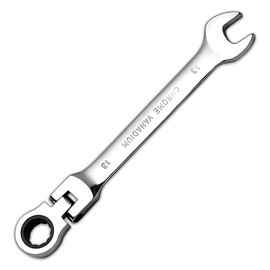 Nurhore 13MM Ratchet Spanner, Chrome Vanadium Steel Metric Wrench Suitable for DIY, Pipeline, Car, Bicycle Repair & Home Maintance