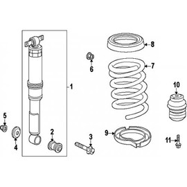 Honda Genuine Parts - Shock Absorber, Rr. (52610-TK8-A11)