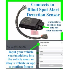 fits Ford Blind Spot Alert Detection Module Sensor Connector Plug Wiring BLIS