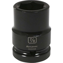 Dynamic Tools 3/4-Inch Drive 6 Point SAE, 7/8-Inch Standard Length, Impact Socket