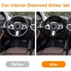 Linyongc Sparkling Crystal Car Steering Wheel Cover, 1Pc, Universal Fit,