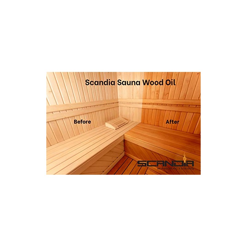 Scandia All Natural Sauna Wood Oil for Restoring and Protecting