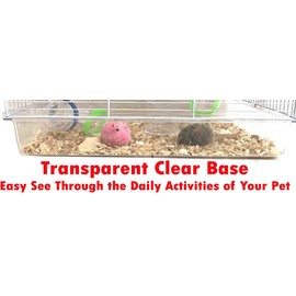 Acrylic Clear 2-Floors Hamster Home Habitat Rodent Gerbil Mouse Mice Rats Small Animal Critter Cage