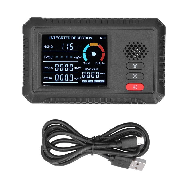 Multifunctional Air Quality Monitor Formaldehyde PM2.5 PM10 Detector for Home