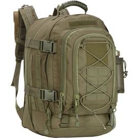 TheKidsRefined Expandable 40-64L Military Tactical Backpack 3 Day Bag Hiking Gym Sport Camping