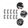 Healeved Small Nail Art Brush Set 10pcs Plastic Nail Scrub